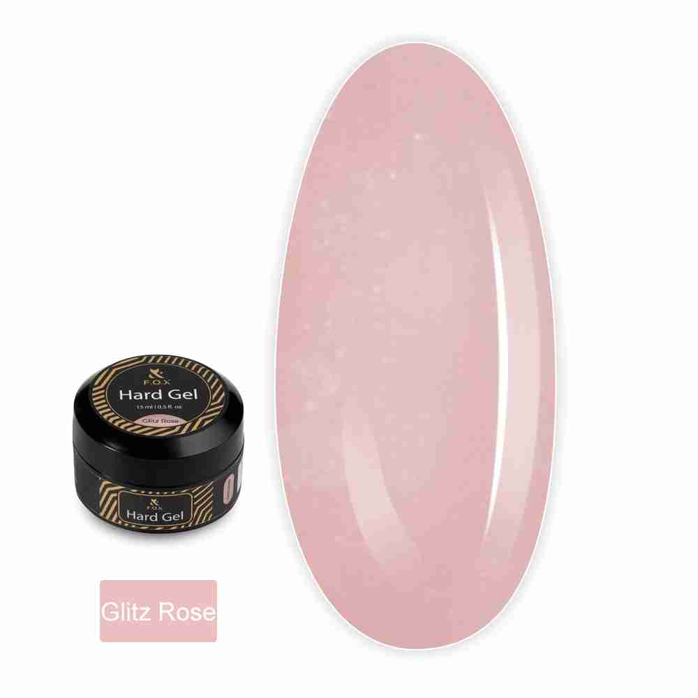 Гель Hard gel строительный жидкий 15 мл (Glitz Rose)