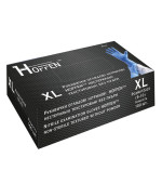 Рукавички нітрил неопудрені текстуровані нестерильні Hoffen Blue 100 од (XL)