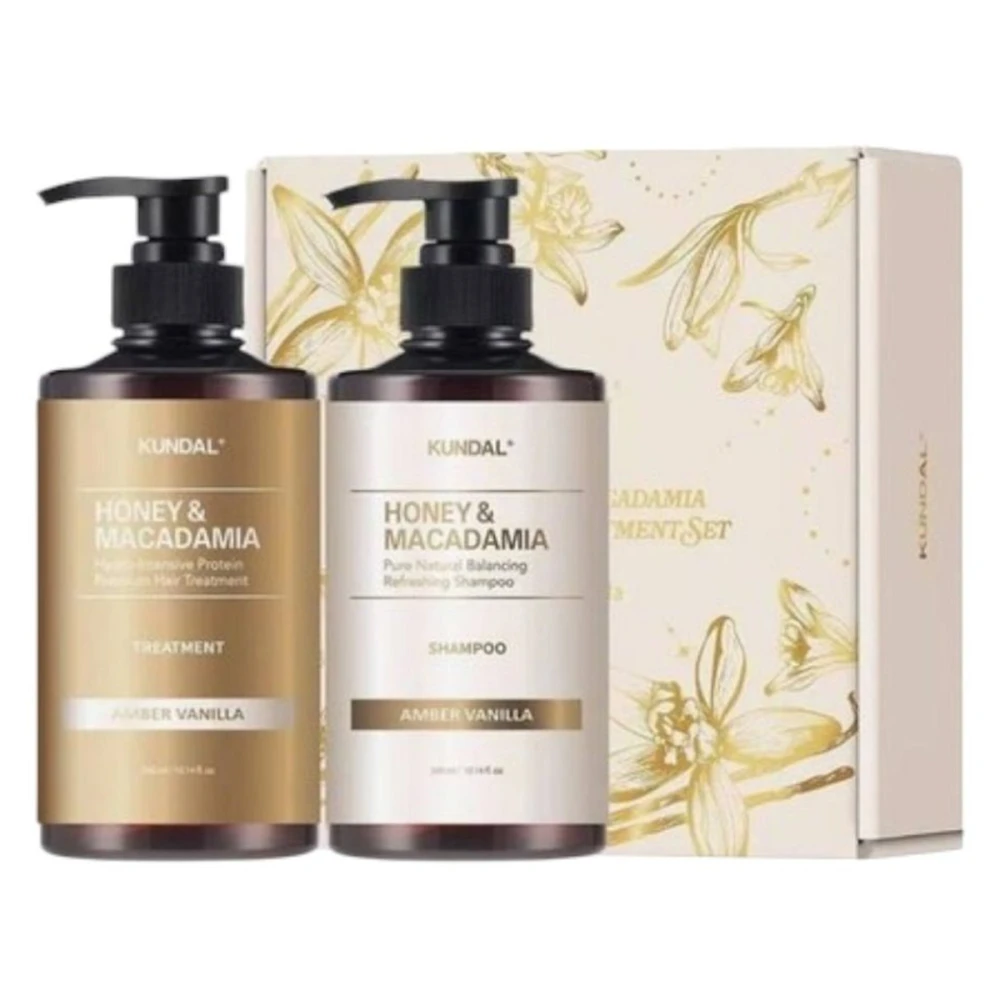 Набор средств по уходу за волосами Kundal Holiday Edition Set (Amber Vanilla) 300мл+300мл