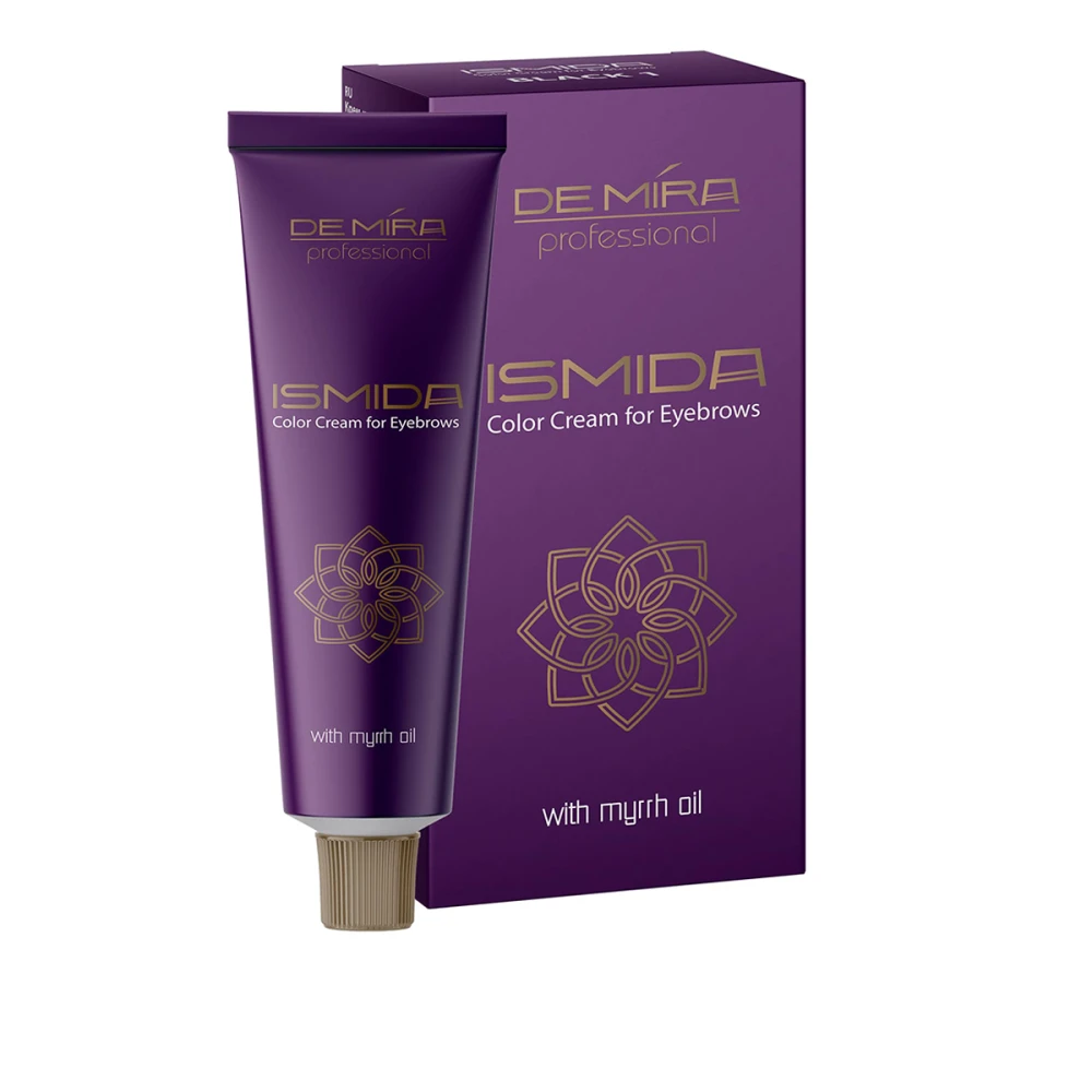 Крем-фарба для брів DEMIRA Ismida  20 мл + 20 мл (Темно-коричнева 21)
