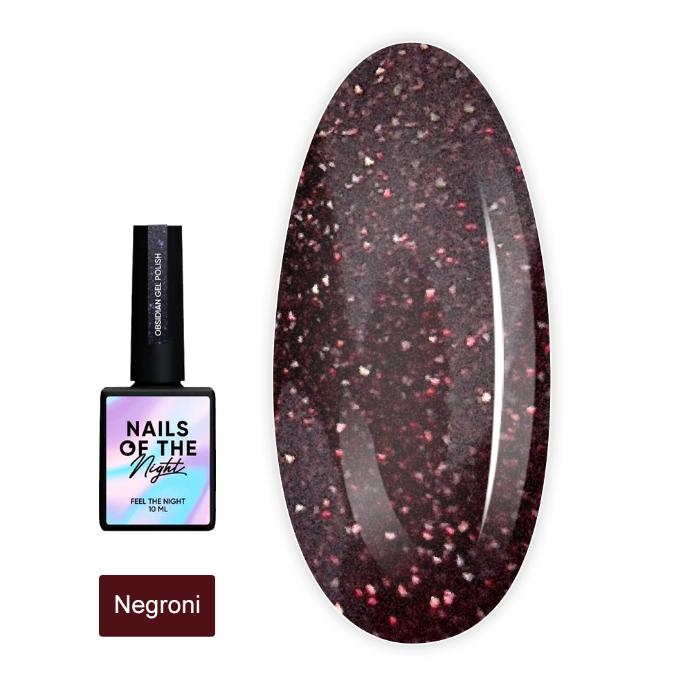 Гель лак  NailSofTheDay NAILSOFTHENIGHT Deniels gel polish 10 мл (Negroni)