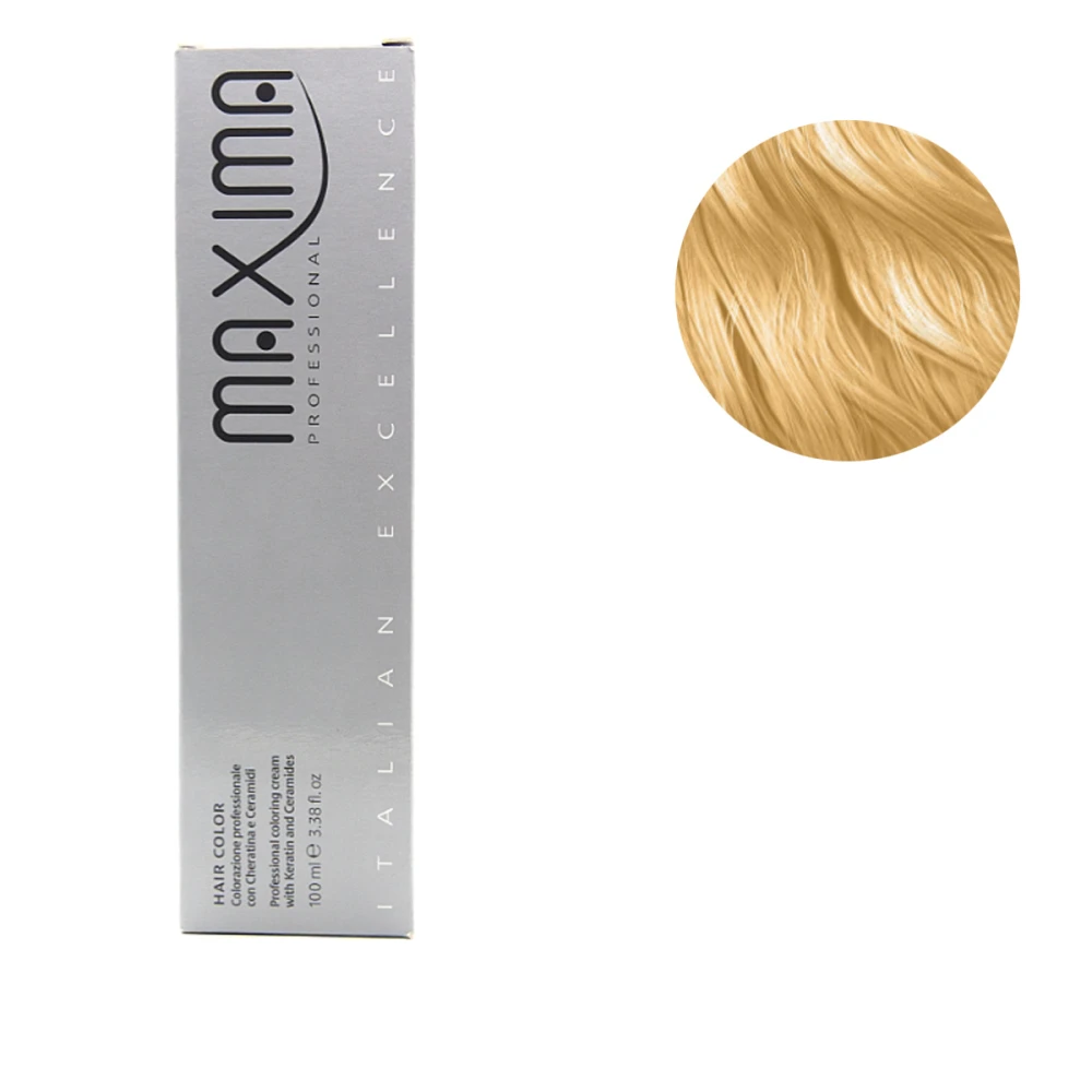 Тонер-краска для волос Maxima с кератином и керамидами 100 мл (9 медовий)