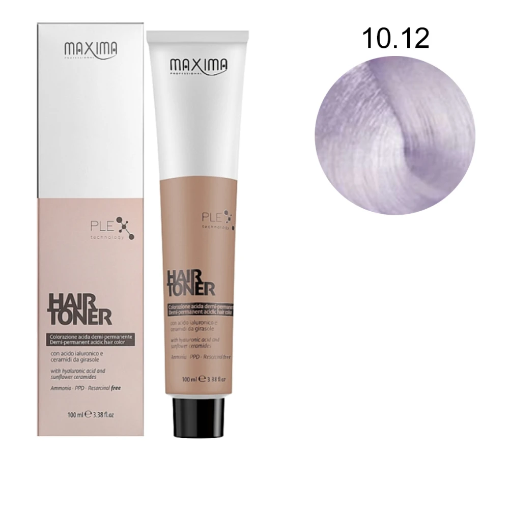 Демиперманентная краска для волос Maxima с гиалуроновой кислотой и керамидами 100 мл (10.12 - жемчужный ультра светлый блондин)