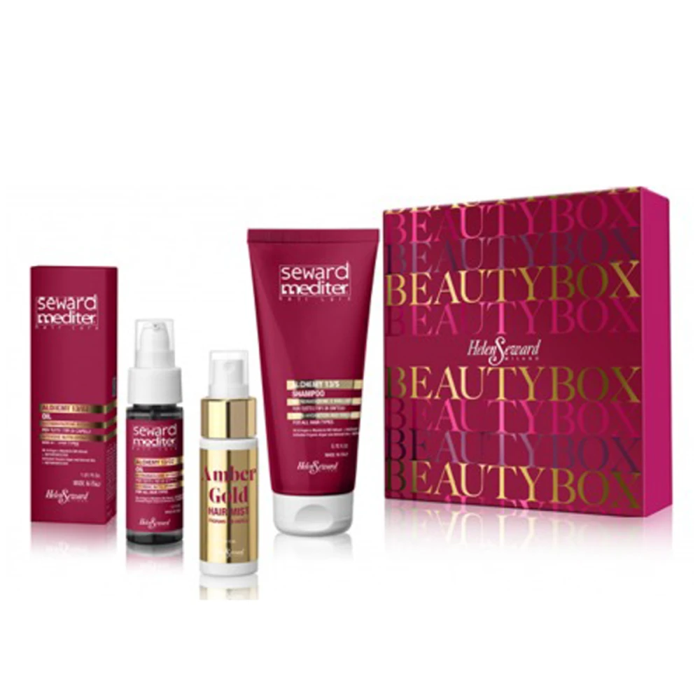 Набор Beauty box HELEN SEWARD MILANO (шампунь, аргановое масло, парфюм (воск) для волос)