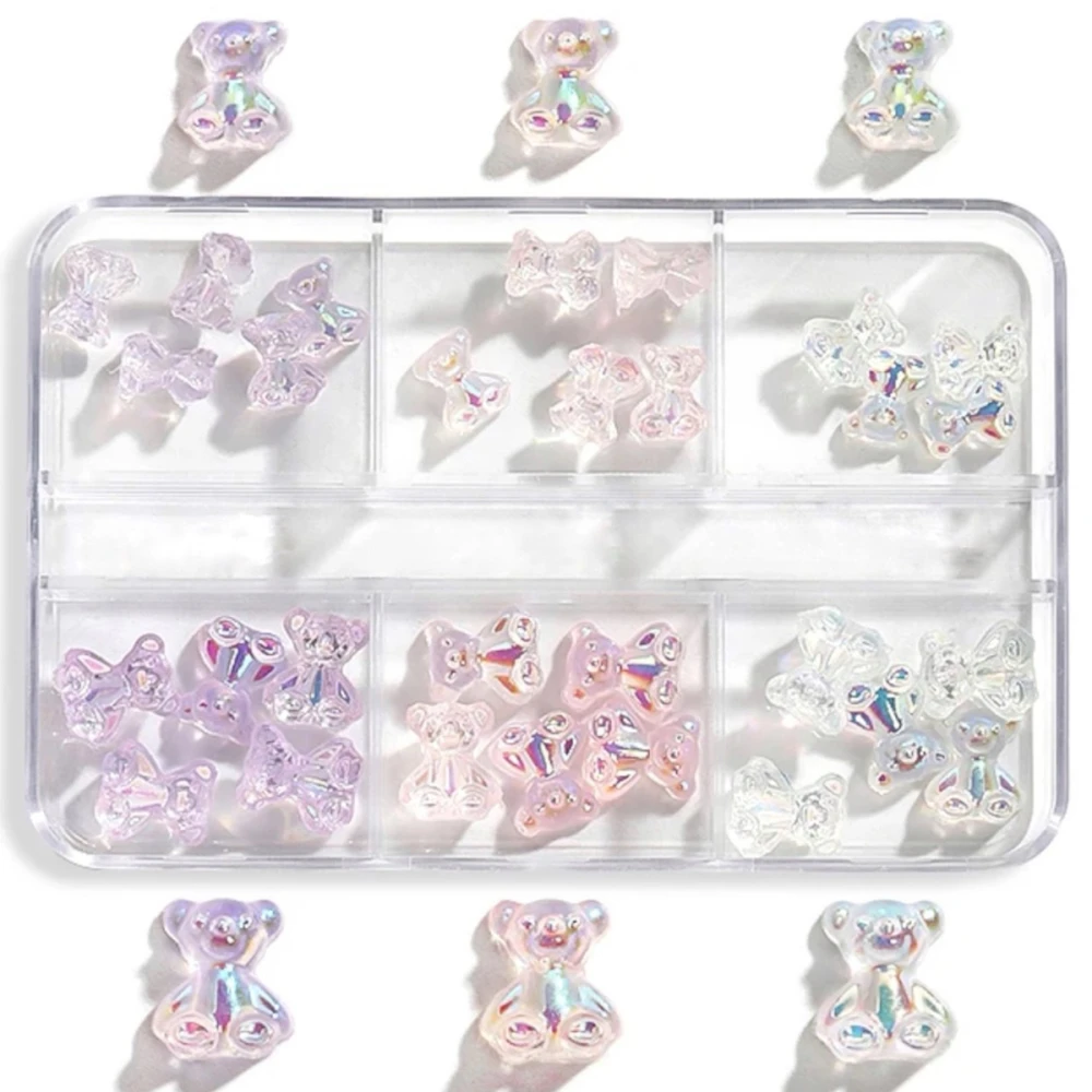 Набор фигурки объемные для маникюра 3D (Мишка 30шт.уп.)