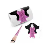 Форма для наращивания ногтей Черный с розовым 300 шт