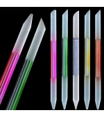 Двухсторонняя стеклянная пилка для ногтей кутиклы (3 в 1)