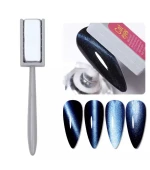 Магнит для гель лака прямоугольный Кошачий глаз