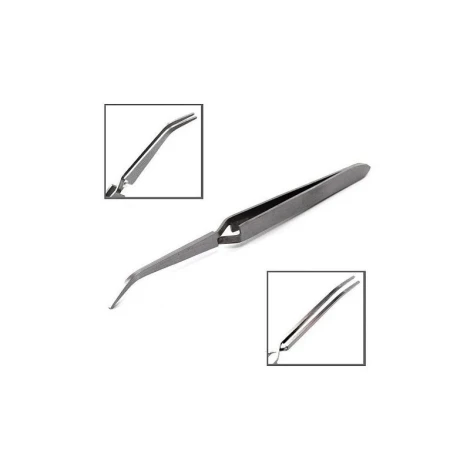 Пінцет вигнутий (зворотний) для затиску нігтів і створення арки
