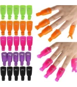 Зажим-клипса для снятия гель лака (упаковка 10 шт)