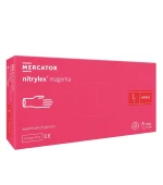 Перчатки нитрил без пудры нестер Nitrylex Magenta 100 од (L)