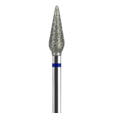Фреза алмазна NailSofTheDay довга морква 4 мм х 12 мм синя