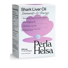 Блістер з акулячим жиром Perla Helsa з алкілгліцеролами (10 капсул)