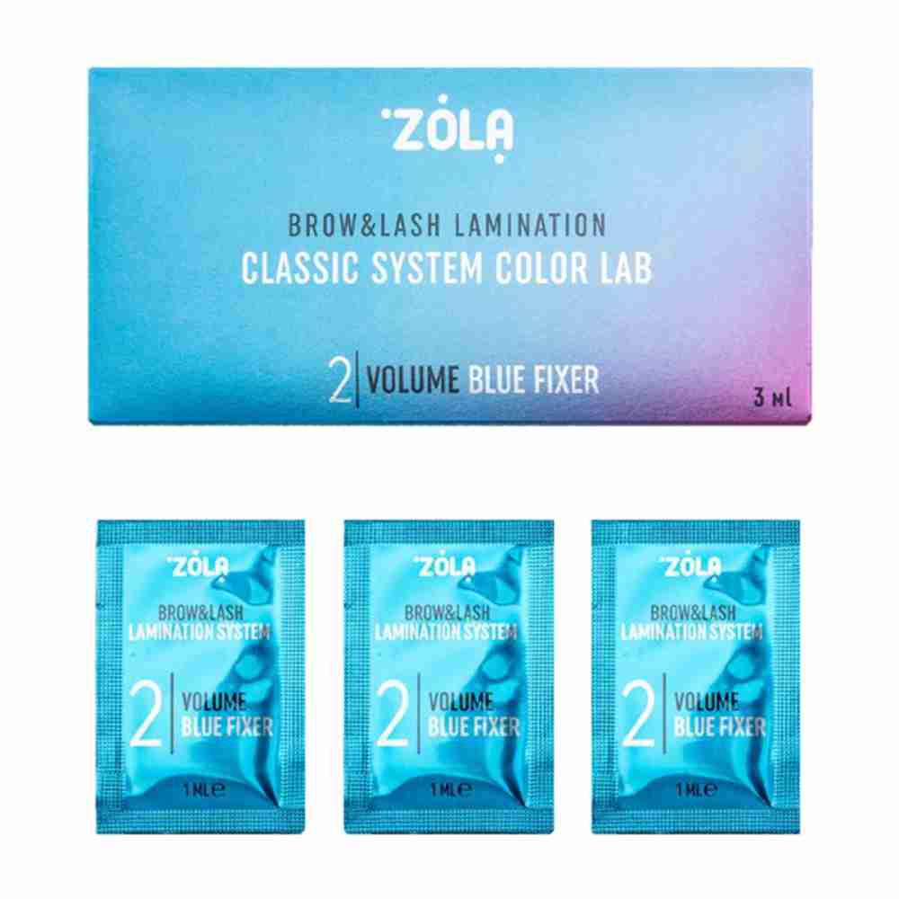 Набір у саше  Zola Color Lab 02 Volume Blue Fixer (3 x 1ml)