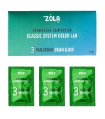Набір у саше Zola Color Lab 03 Hyaluronic Green Elixir (3 x 1 мл)