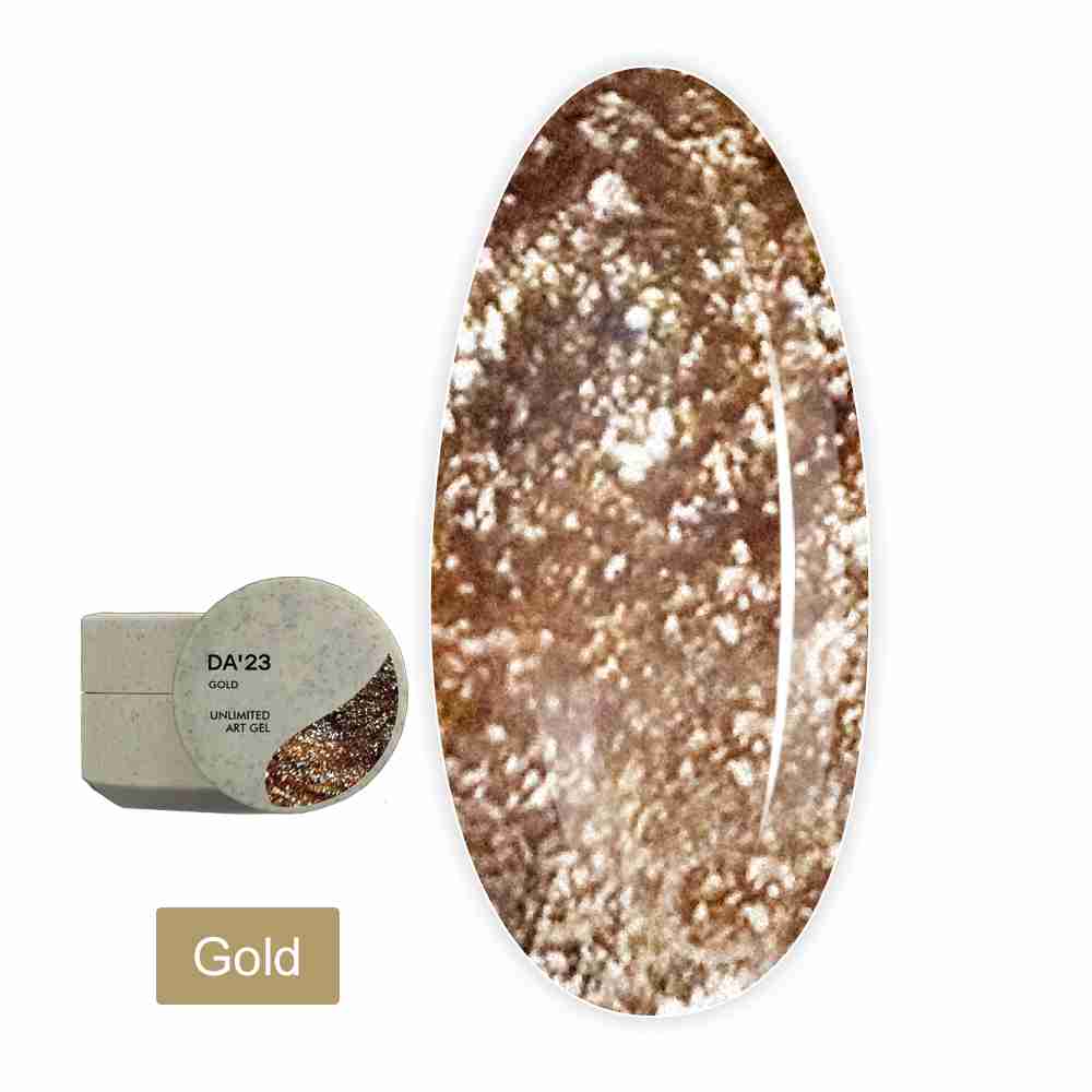 Гель Unlimited art gel DA_23 5 мл (Gold)