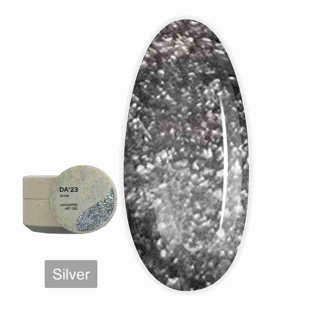 Гель Unlimited art gel DA_23 5 мл (Silver)