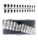 Тіпси гелеві RichcoloR для нігтів у пластиковому контейнері 240 шт (М'який квадрат)