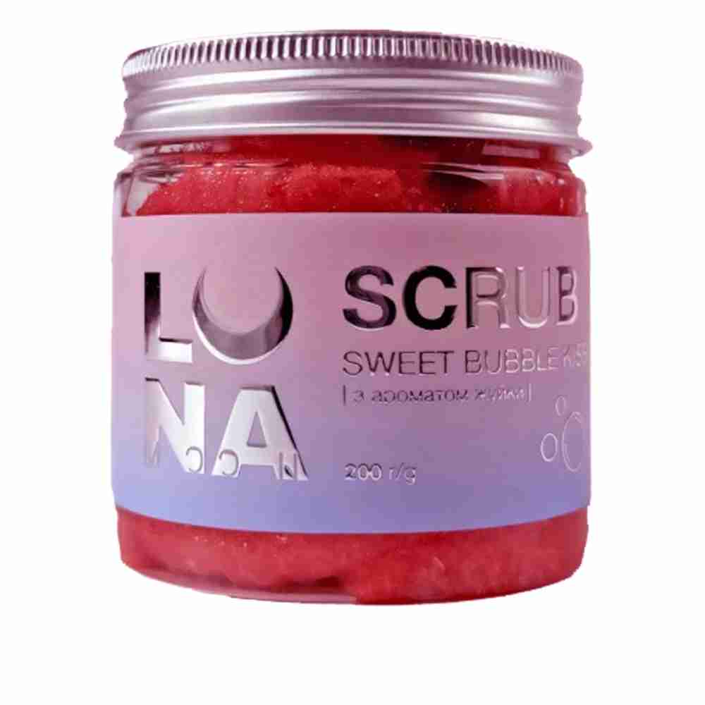 Скраб для рук та ніг LunaMoon з ароматом жуйки Scrub Sweet Bubble Kiss