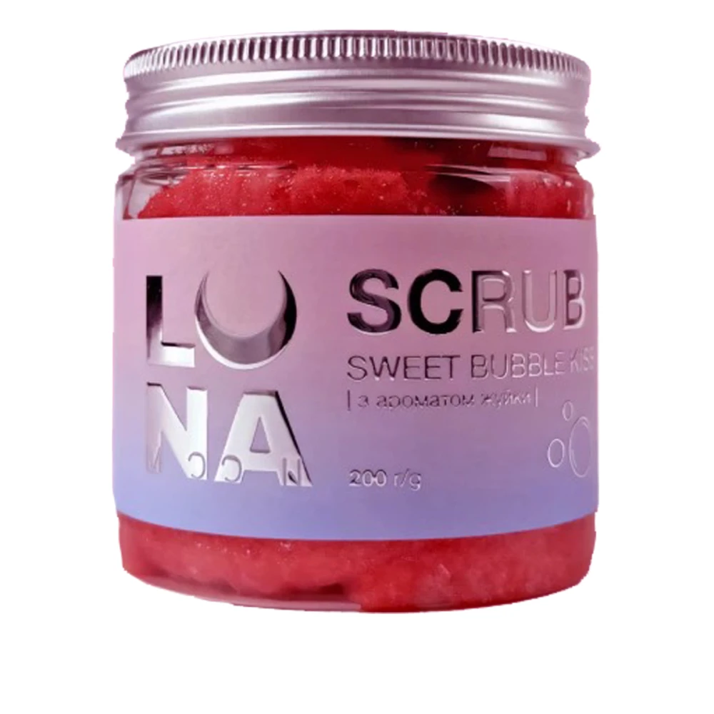 Скраб для рук и ног LunaMoon с ароматом жвачки Scrub Sweet Bubble Kiss
