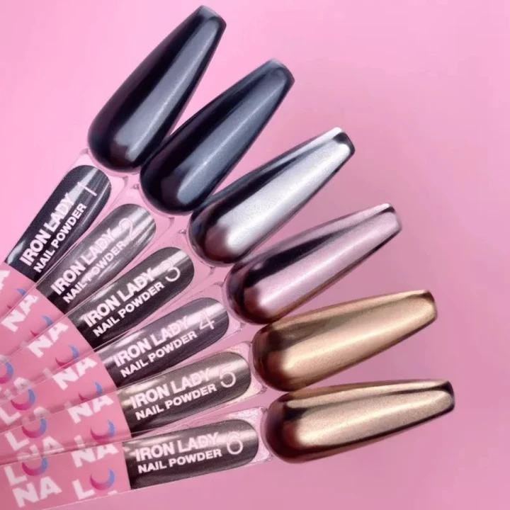 Набор втирок для ногтей LunaMoon Iron Lady 6 штук