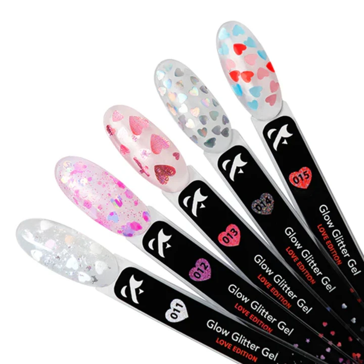 Глитер для дизайна FOX Glow Glitter Gel Love Edition 5 мл (012)