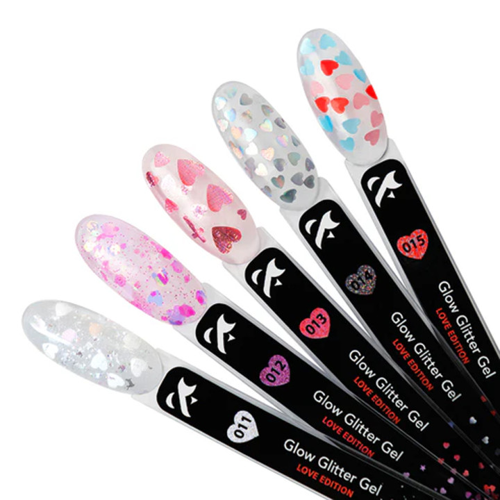 Глитер для дизайна FOX Glow Glitter Gel Love Edition 5 мл (013)