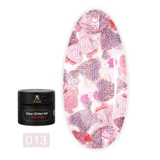 Глитер для дизайна FOX Glow Glitter Gel Love Edition 5 мл (013)