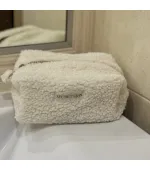 Косметичка молочная, размер S