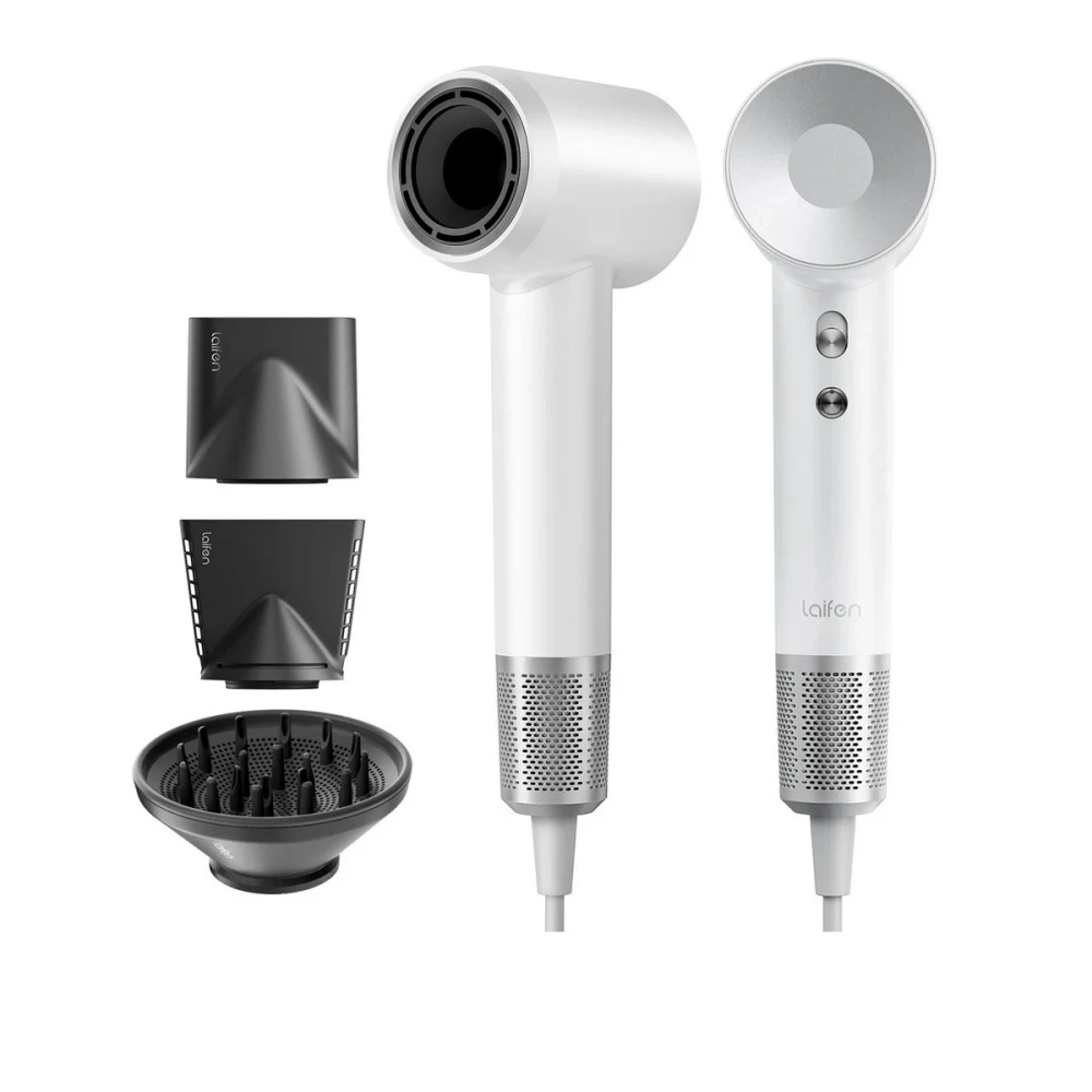 Фен для волосся Laifen Swift Special NЕW профессиональный с ионизацией + 3 насадки 1.8 м (белый)