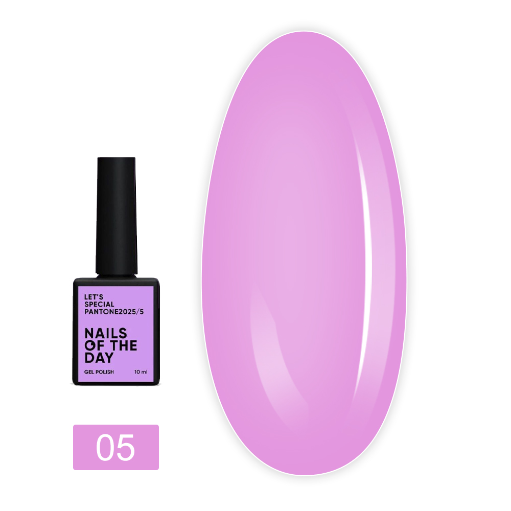 Гель-лак  NailSofTheDay Let`s Special Pantone 2025 10 мл (05 лавандово-рожевий)