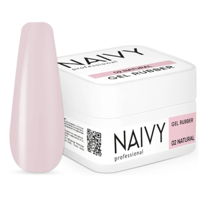 База для гель лака  NAIVY каучуковая цветная 30 мл (002)