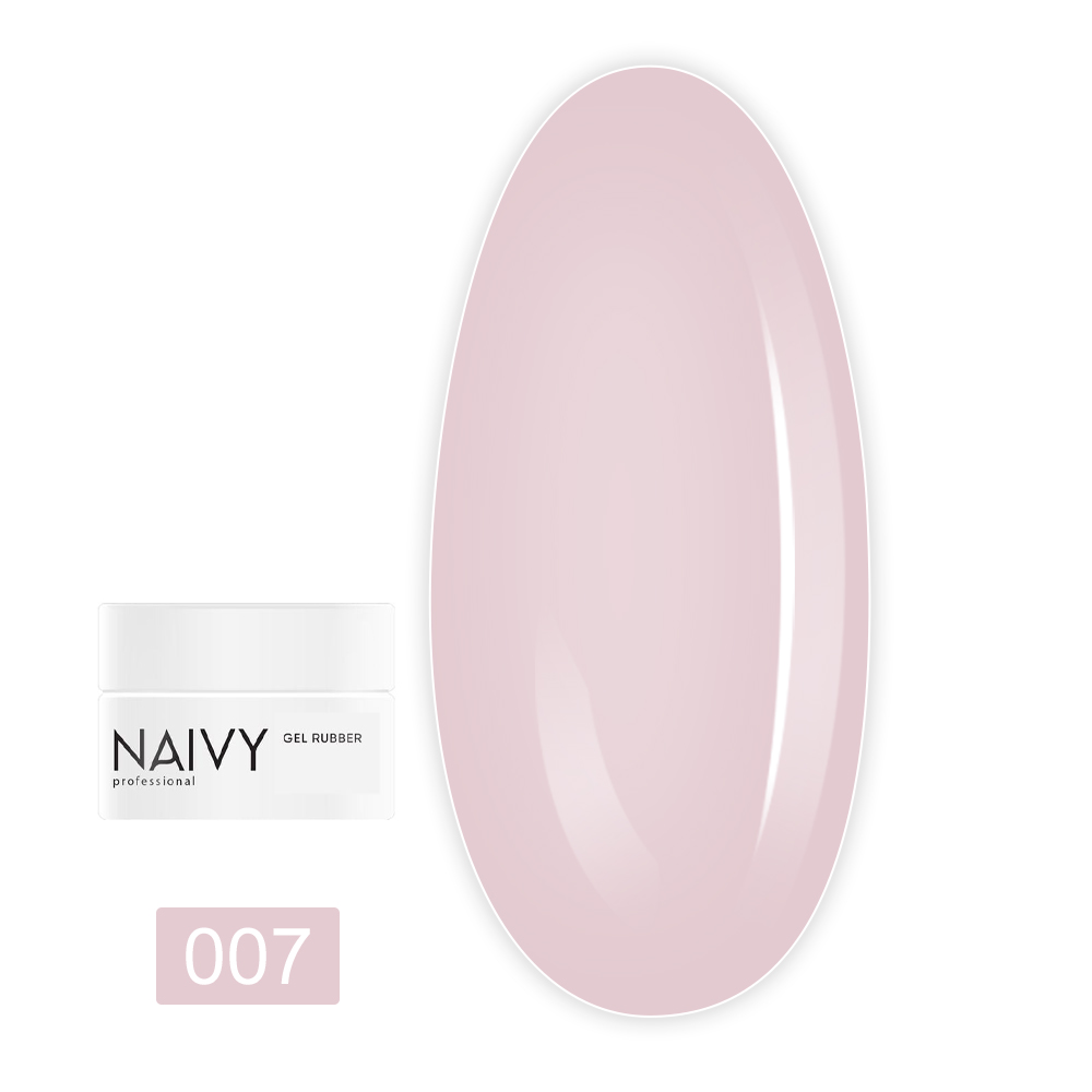 База для гель-лаку NAIVY каучукова кольорова 30 мл (007)