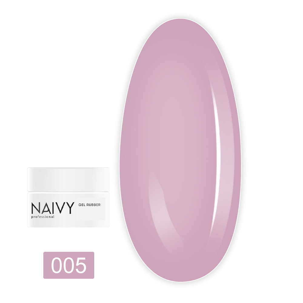 База для гель-лаку NAIVY каучукова кольорова 30 мл (005)