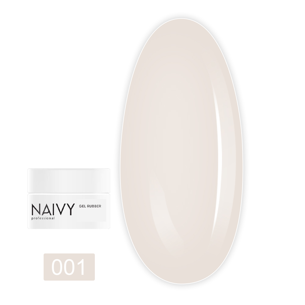 База для гель лака NAIVY каучуковая цветная 30 мл (001)