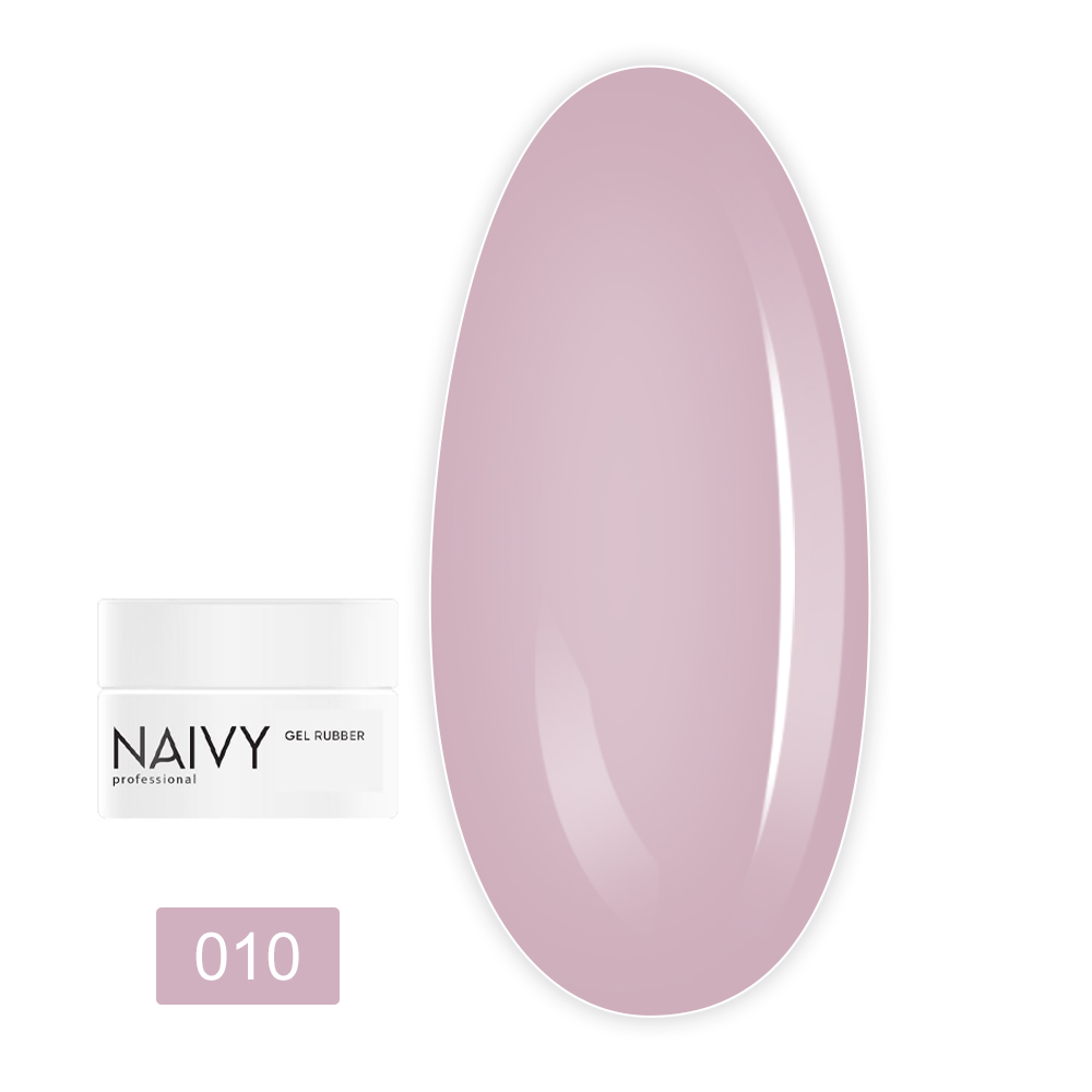 База для гель лака NAIVY каучуковая цветная 30 мл (010)