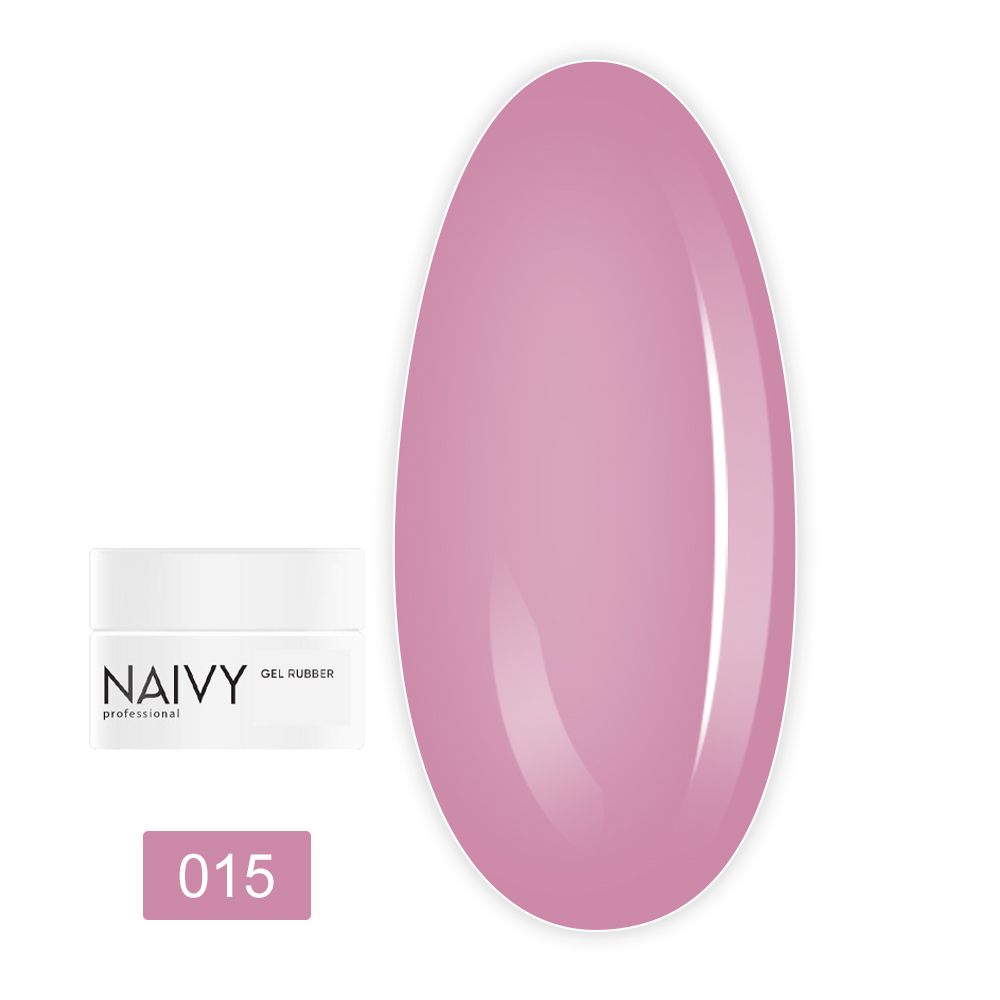 База для гель-лаку NAIVY каучукова кольорова 30 мл (015)