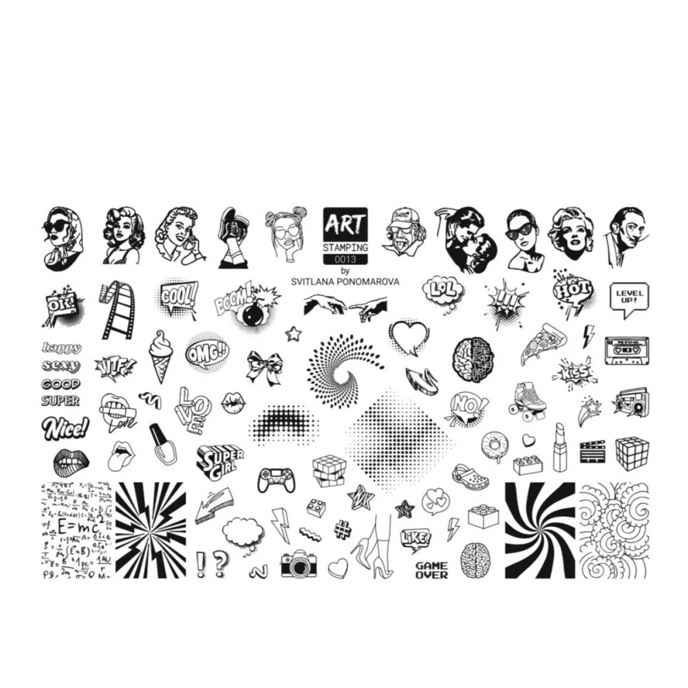 Пластина для стемпинга ART Stamping (0013)