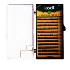 Брови KODI Natural Curl Черные 12 рядов (0,12  6-7 мм)