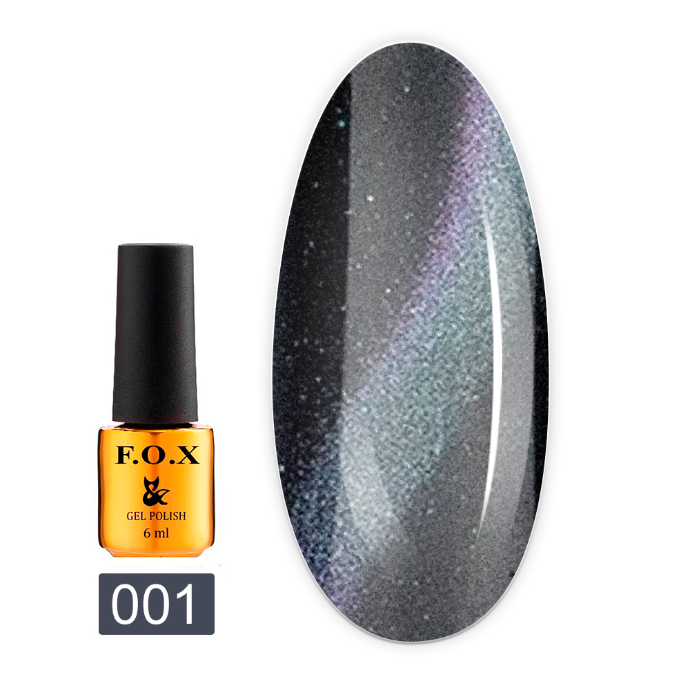 Гель лак FOX Gold Cat Eye 3D 6 мл (001)