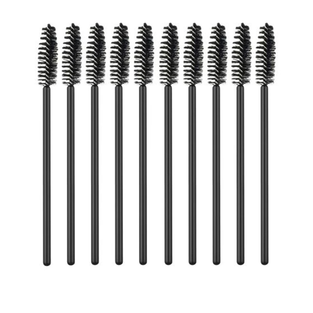 Щеточка для ресниц, черная ручка 10 шт