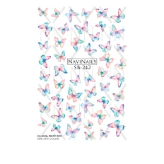 Слайдер Navinails з білою підкладкою об'ємною фольгою Max (SB-242)