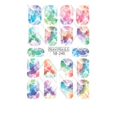 Слайдер Navinails з білою підкладкою об'ємною фольгою Max (SB-240)