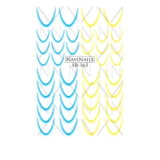 Слайдер Navinails з білою підкладкою об'ємною фольгою Max (SB-165)