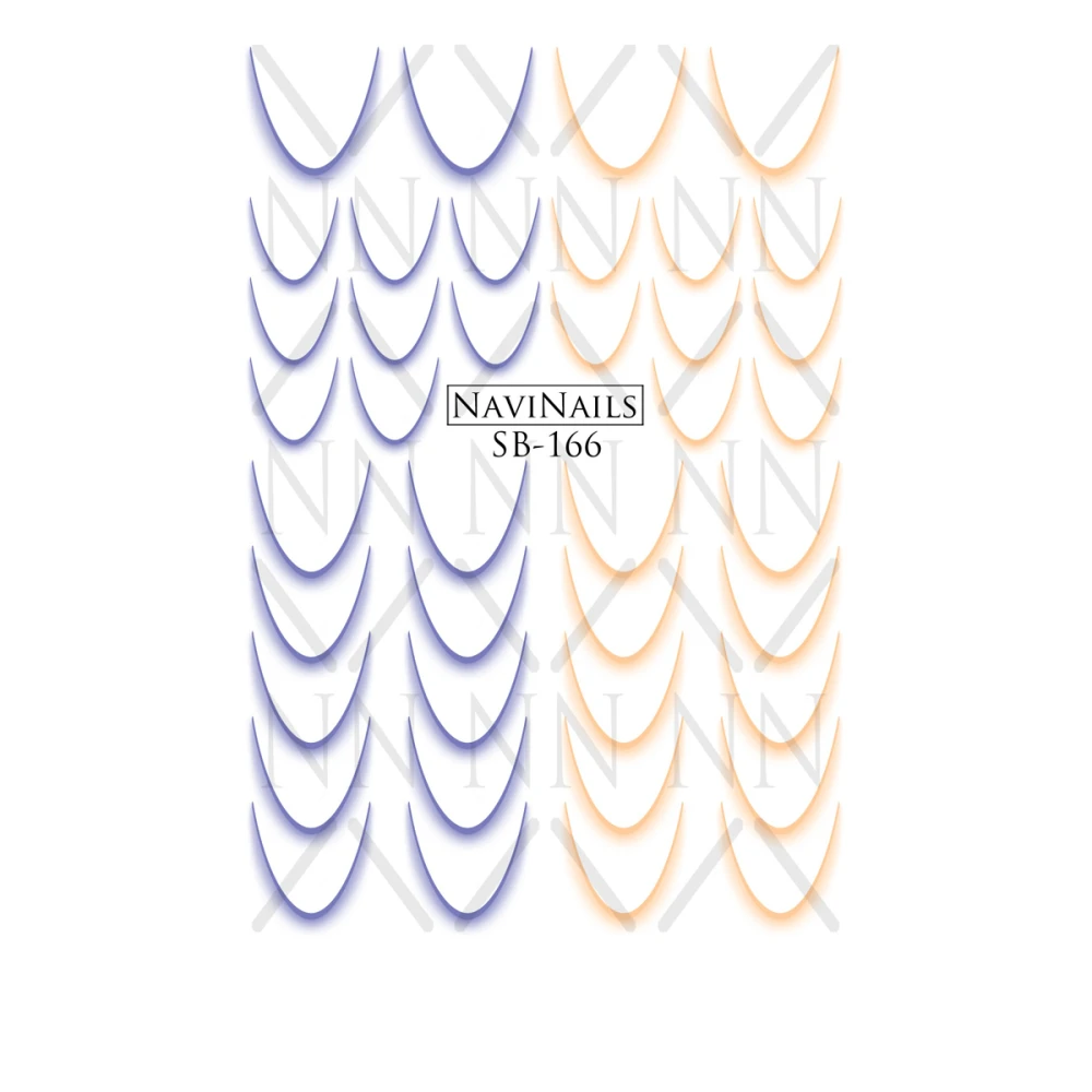 Слайдер Navinails з білою підкладкою об'ємною фольгою Max (SB-166)