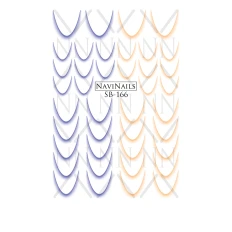 Слайдер Navinails з білою підкладкою об'ємною фольгою Max (SB-166)