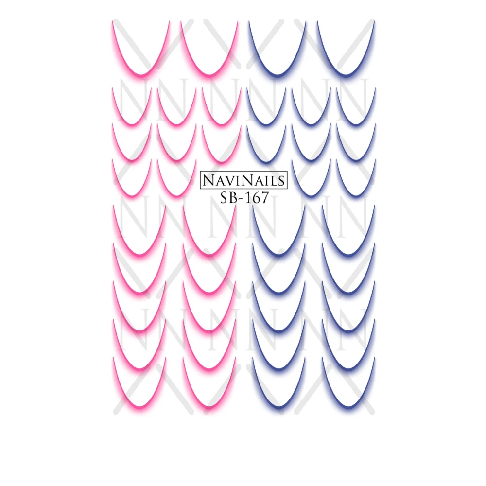 Слайдер Navinails з білою підкладкою об'ємною фольгою Max (SB-167)