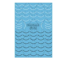 Слайдер Navinails з білою підкладкою об'ємною фольгою Max (SB-212)