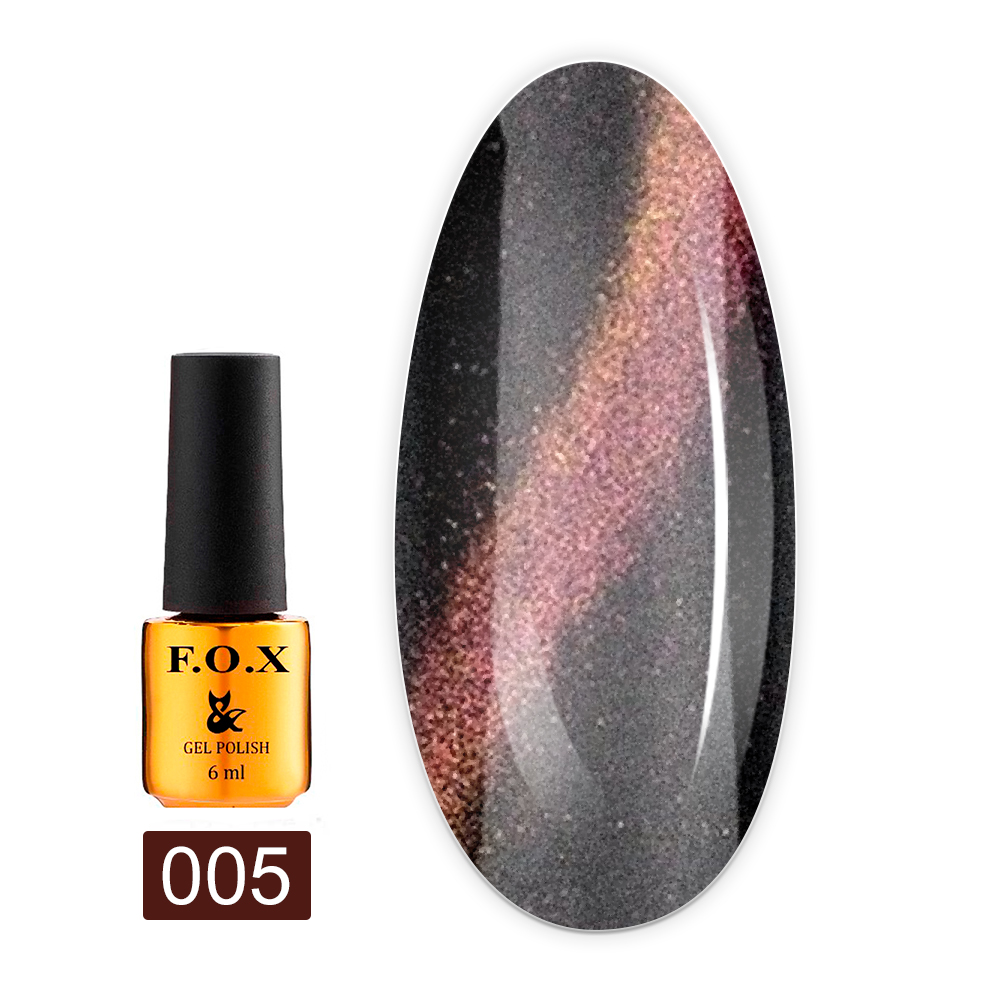 Гель лак FOX Gold Cat Eye 3D 6 мл (005)
