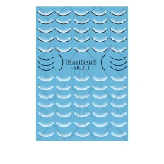 Слайдер Navinails з білою підкладкою об'ємною фольгою Max (SB-211)